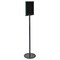Azar Displays Double Sided Magnetic Sign Holder for Floor Portrait Black Frame on Freestanding Pedestal Base 300355-BLK - alternate 1